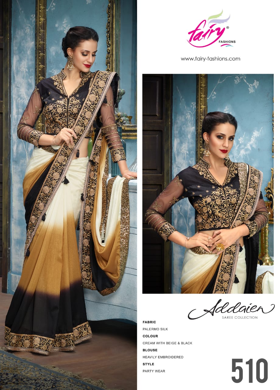 Addaien 501 Series By Fairy Fashion 501 To 520 Series Indian Traditional Wear Collection Beautiful Stylish Fancy Colorful Party Wear & Occasional Wear Fancy Silk Sarees At Wholesale Price