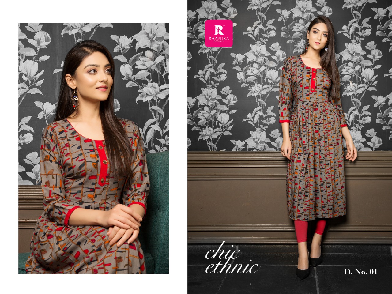 Adhishakti Vol1 By Ranisa 01 To 08 Series Beautiful Colorful Stylish Fancy Casual Wear & Ethnic Wear & Ready To Wear Rayon Print Kurtis At Wholesale Price