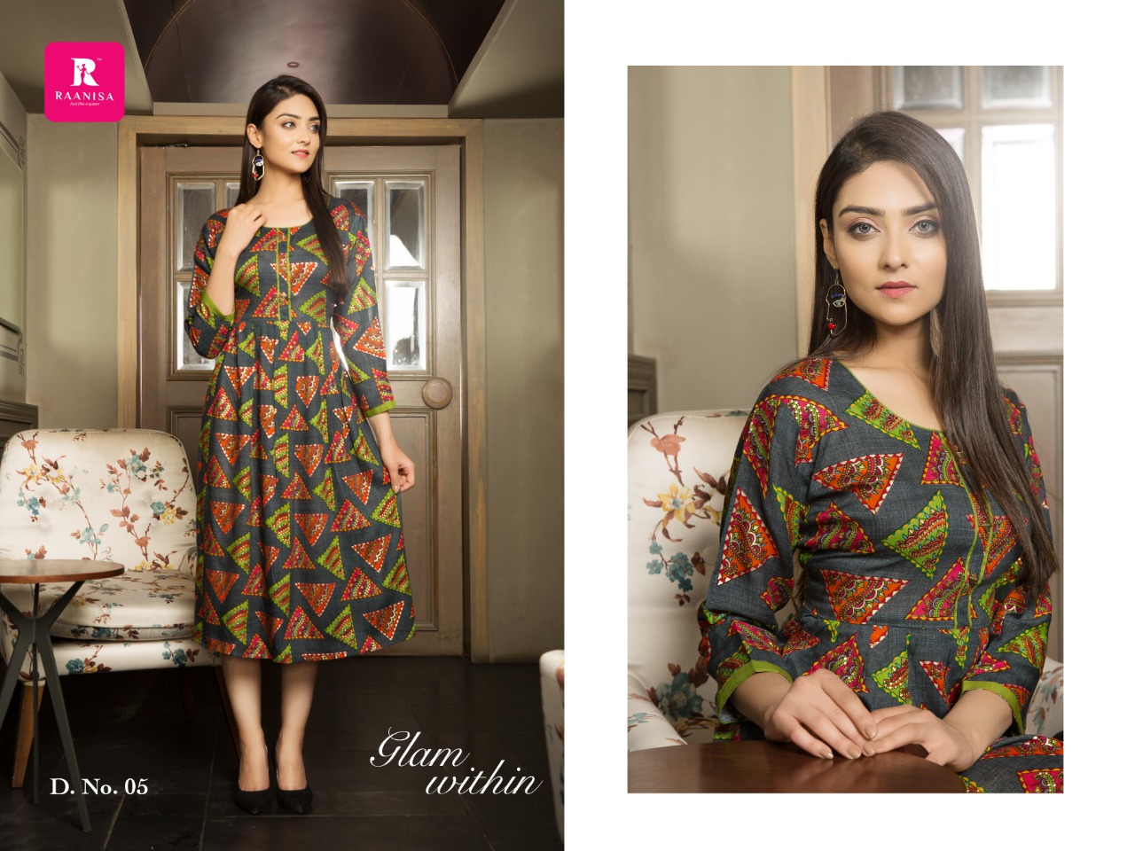 Adhishakti Vol1 By Ranisa 01 To 08 Series Beautiful Colorful Stylish Fancy Casual Wear & Ethnic Wear & Ready To Wear Rayon Print Kurtis At Wholesale Price