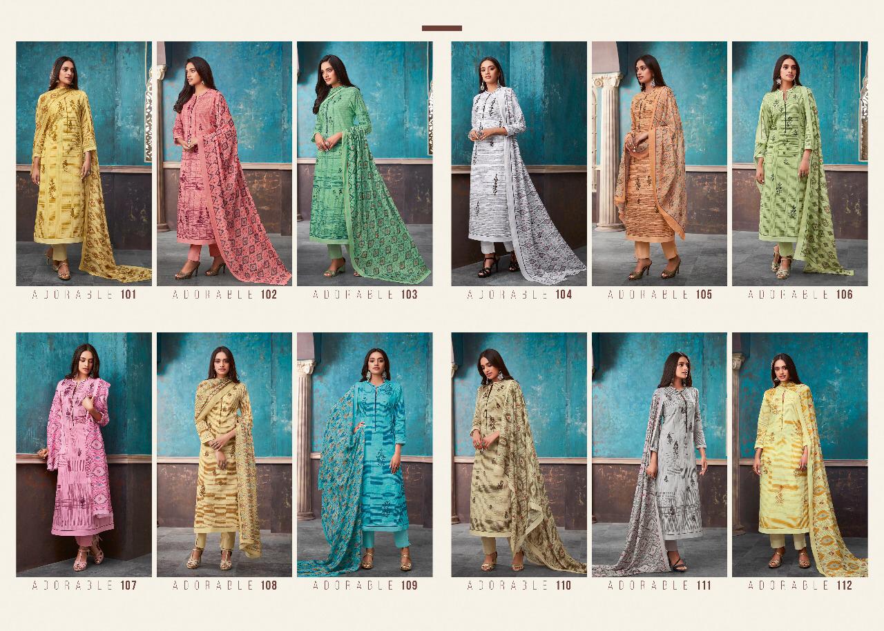 Adorable Vol-2 By Esta Designs 101 To 112 Series Beautiful Colorful Fancy Stylish Casual Wear & Ethnic Wear Digital Printed Cotton Lawn With Embroidery Dresses At Wholesale Price