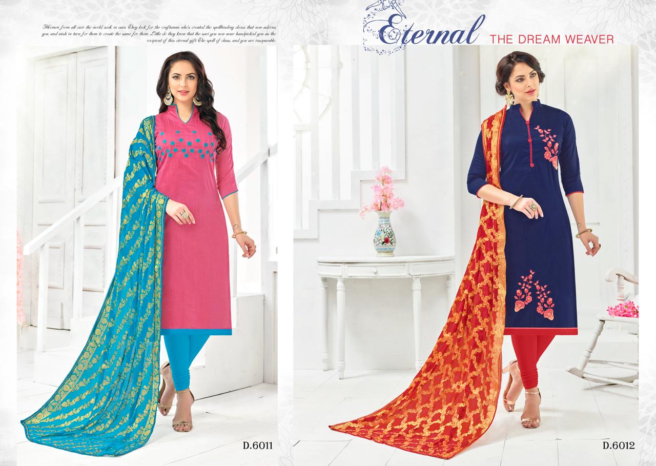 Advance By Assian Art 6001 To 6012 Series Beautiful Suits Stylish Fancy Colorful Casual Wear & Ethnic Wear Collection Slub Silk Banaras Embroidered Dresses At Wholesale Price