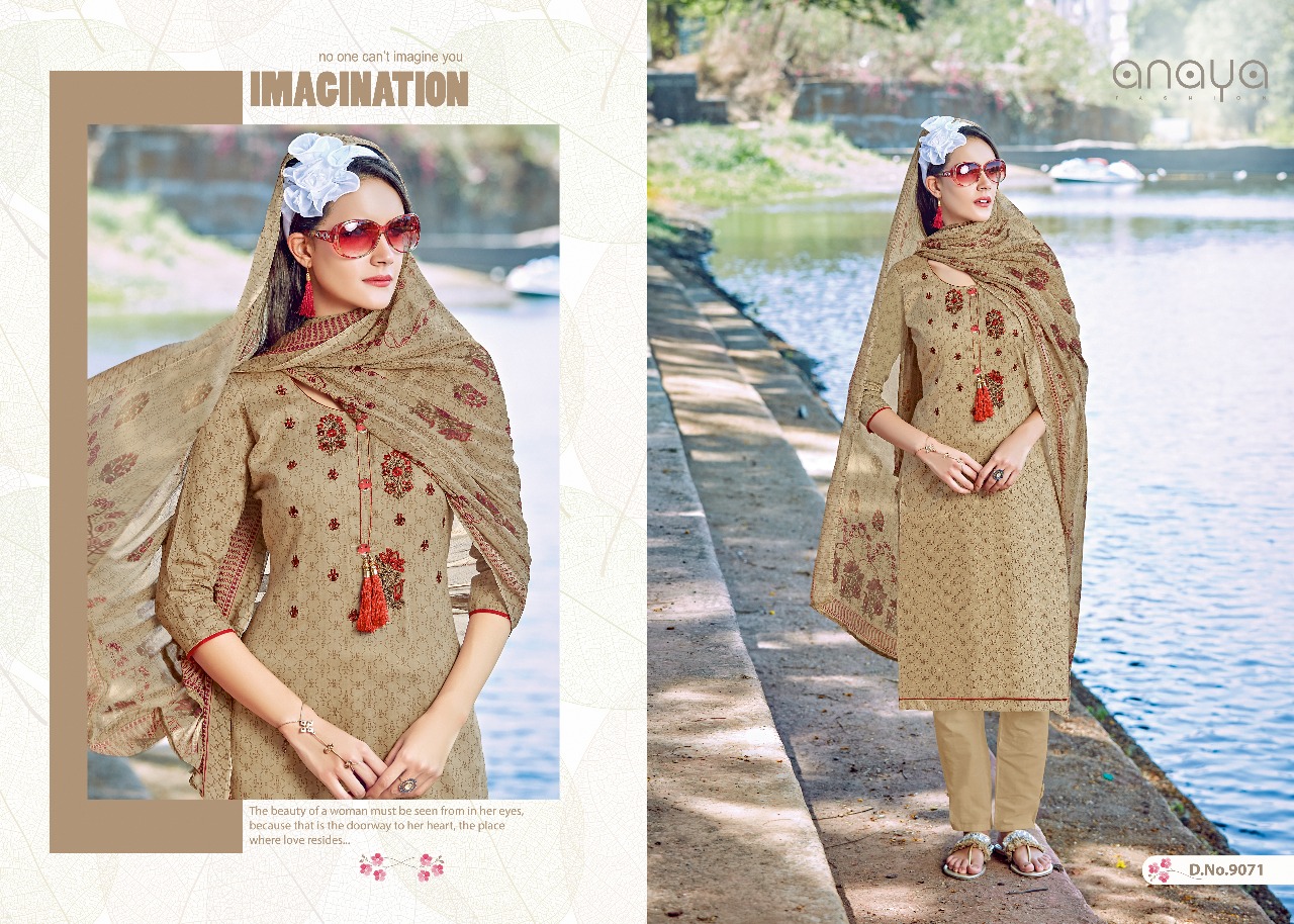 Afreen By Anaya 9071 To 9080 Series Beautiful Collection Suits Stylish Fancy Colorful Casual Wear & Ethnic Wear Satin Digital Printed Dresses At Wholesale Price