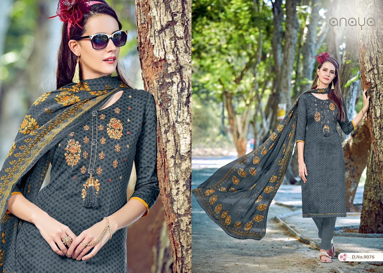Afreen By Anaya 9071 To 9080 Series Beautiful Collection Suits Stylish Fancy Colorful Casual Wear & Ethnic Wear Satin Digital Printed Dresses At Wholesale Price