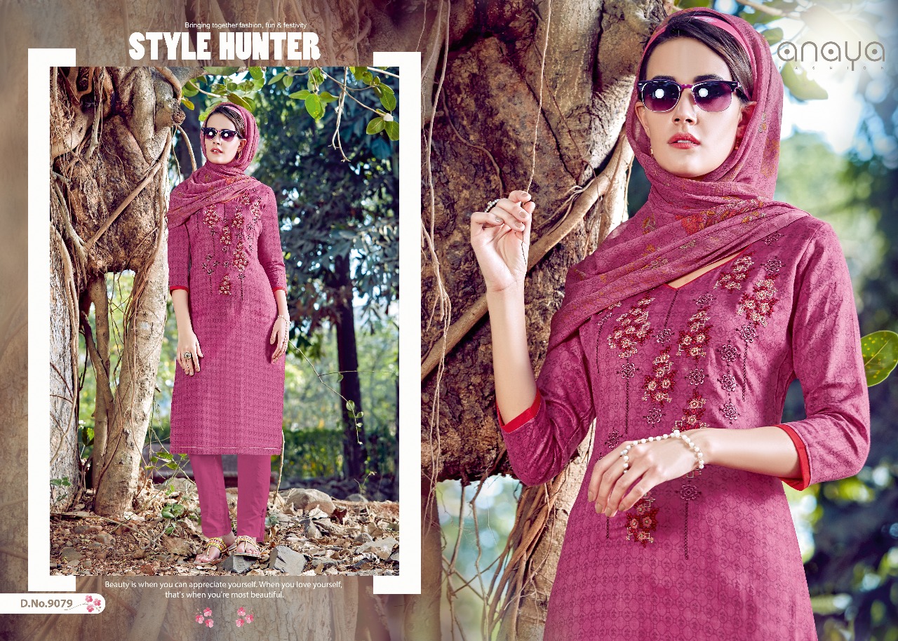 Afreen By Anaya 9071 To 9080 Series Beautiful Collection Suits Stylish Fancy Colorful Casual Wear & Ethnic Wear Satin Digital Printed Dresses At Wholesale Price
