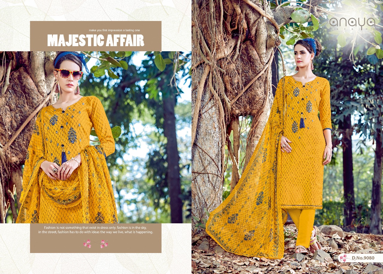 Afreen By Anaya 9071 To 9080 Series Beautiful Collection Suits Stylish Fancy Colorful Casual Wear & Ethnic Wear Satin Digital Printed Dresses At Wholesale Price