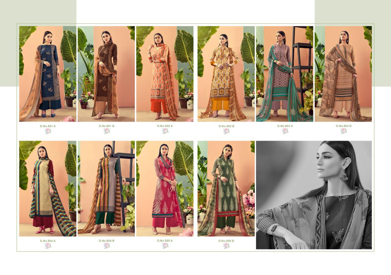 Afsana Vol-8 By Ankit Textile 801-a To 805-b Series Indian Traditional Wear Collection Beautiful Stylish Fancy Colorful Party Wear & Wear Jam Cotton Satin Digital Print Dress At Wholesale Price