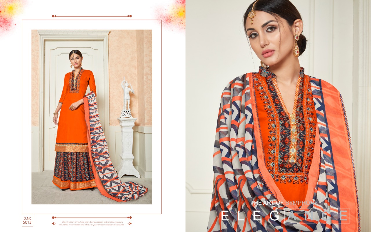 Afzza Vol-2 By Ravi Creation 5013 To 5020 Series Beautiful Suits Colorful Stylish Fancy Casual Wear & Ethnic Wear Pure Satin Cotton With Embroidery Dresses At Wholesale Price