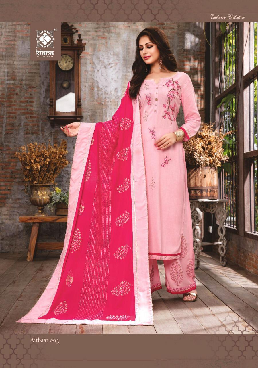 Aitbaar By Kiana 001 To 008 Series Indian Traditional Wear Collection Beautiful Stylish Fancy Colorful Party Wear & Occasional Wear Rayon Foil Printed Dresses At Wholesale Price