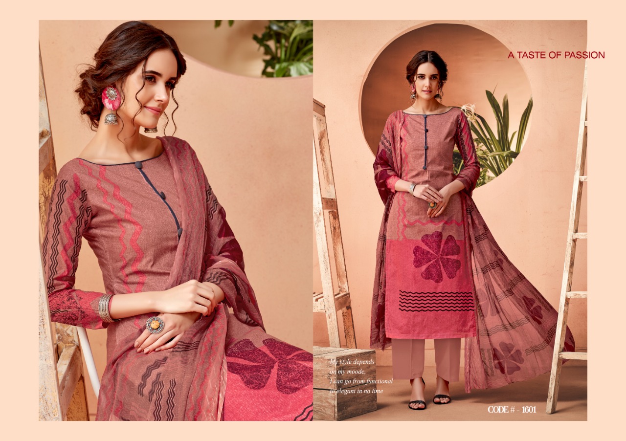 Ak-56 Vol-16 By Ankit Textile 1601 To 1609 Series Beautiful Designer Collection Suits Stylish Fancy Colorful Party Wear & Ethnic Wear Cotton Cambric Printed Dresses At Wholesale Price