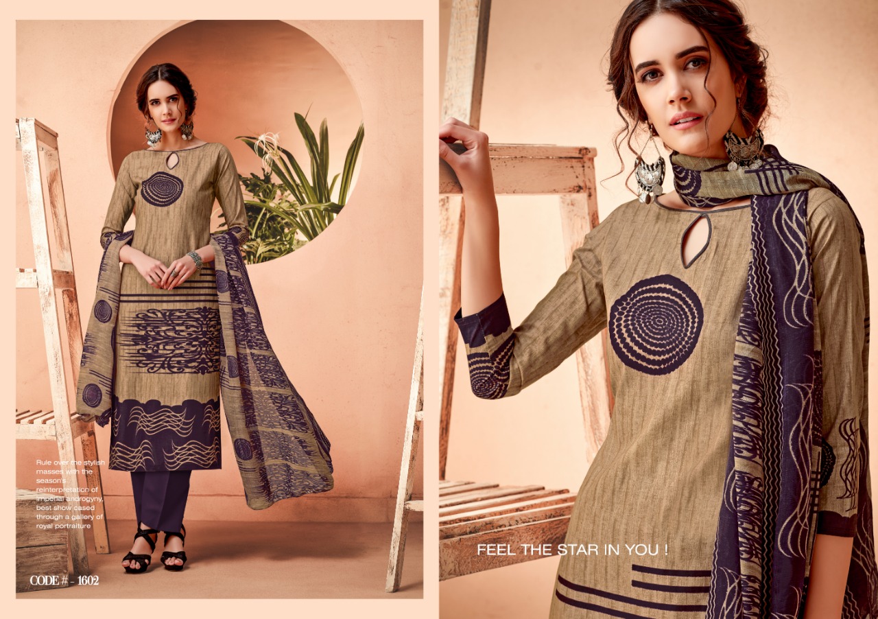 Ak-56 Vol-16 By Ankit Textile 1601 To 1609 Series Beautiful Designer Collection Suits Stylish Fancy Colorful Party Wear & Ethnic Wear Cotton Cambric Printed Dresses At Wholesale Price