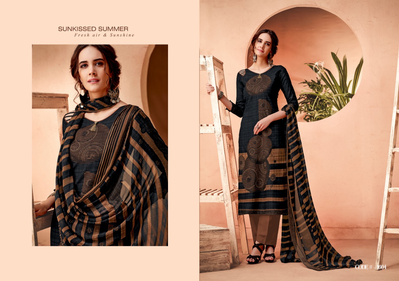 Ak-56 Vol-16 By Ankit Textile 1601 To 1609 Series Beautiful Designer Collection Suits Stylish Fancy Colorful Party Wear & Ethnic Wear Cotton Cambric Printed Dresses At Wholesale Price