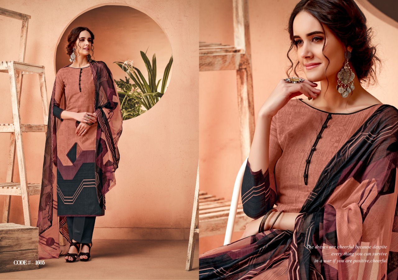 Ak-56 Vol-16 By Ankit Textile 1601 To 1609 Series Beautiful Designer Collection Suits Stylish Fancy Colorful Party Wear & Ethnic Wear Cotton Cambric Printed Dresses At Wholesale Price