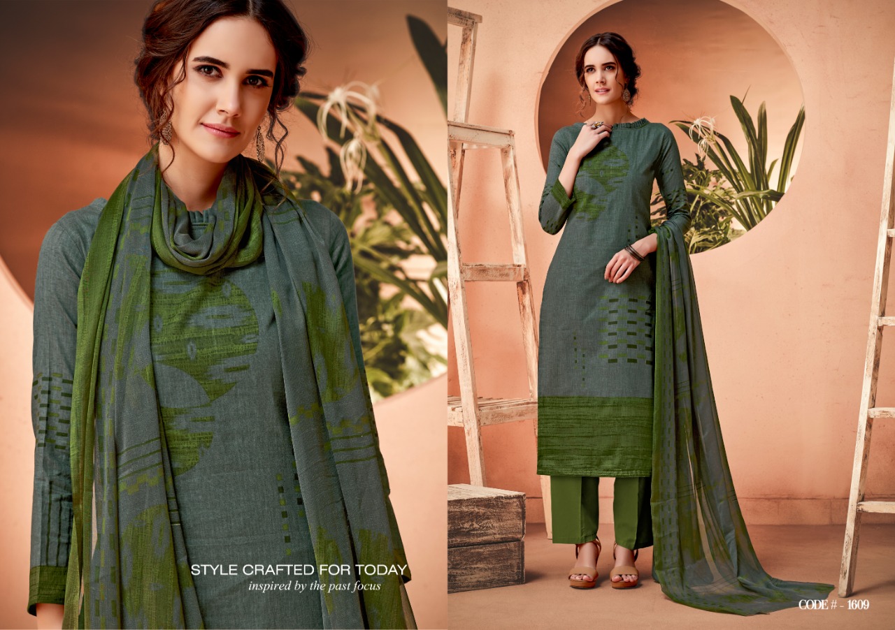 Ak-56 Vol-16 By Ankit Textile 1601 To 1609 Series Beautiful Designer Collection Suits Stylish Fancy Colorful Party Wear & Ethnic Wear Cotton Cambric Printed Dresses At Wholesale Price