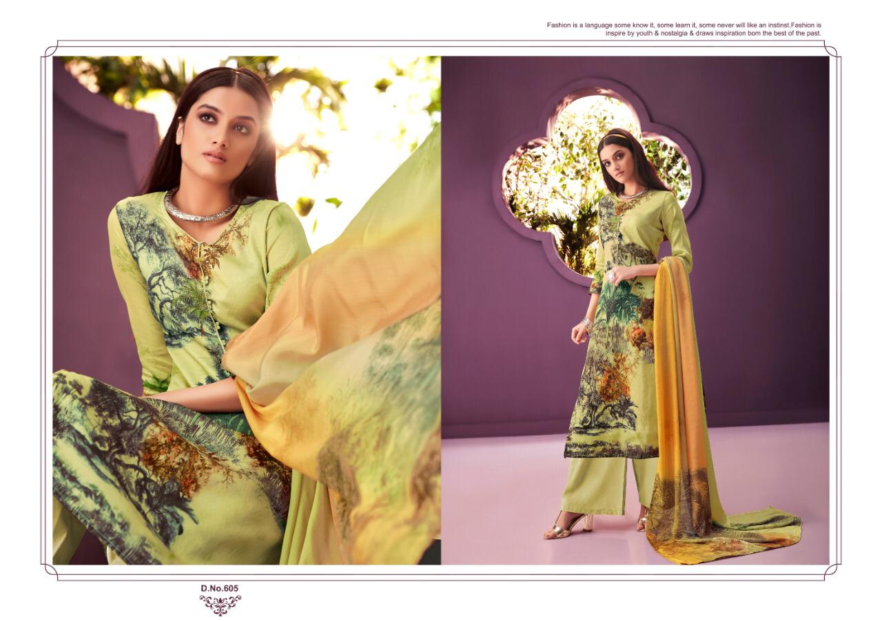 Alaska-vol-6 By Ankit Textile 601-to 609-series Indian Traditional Wear Collection Beautiful Stylish Fancy Colorful Party Wear & Wear Tussar Satin Digital Print Dress At Wholesale Price