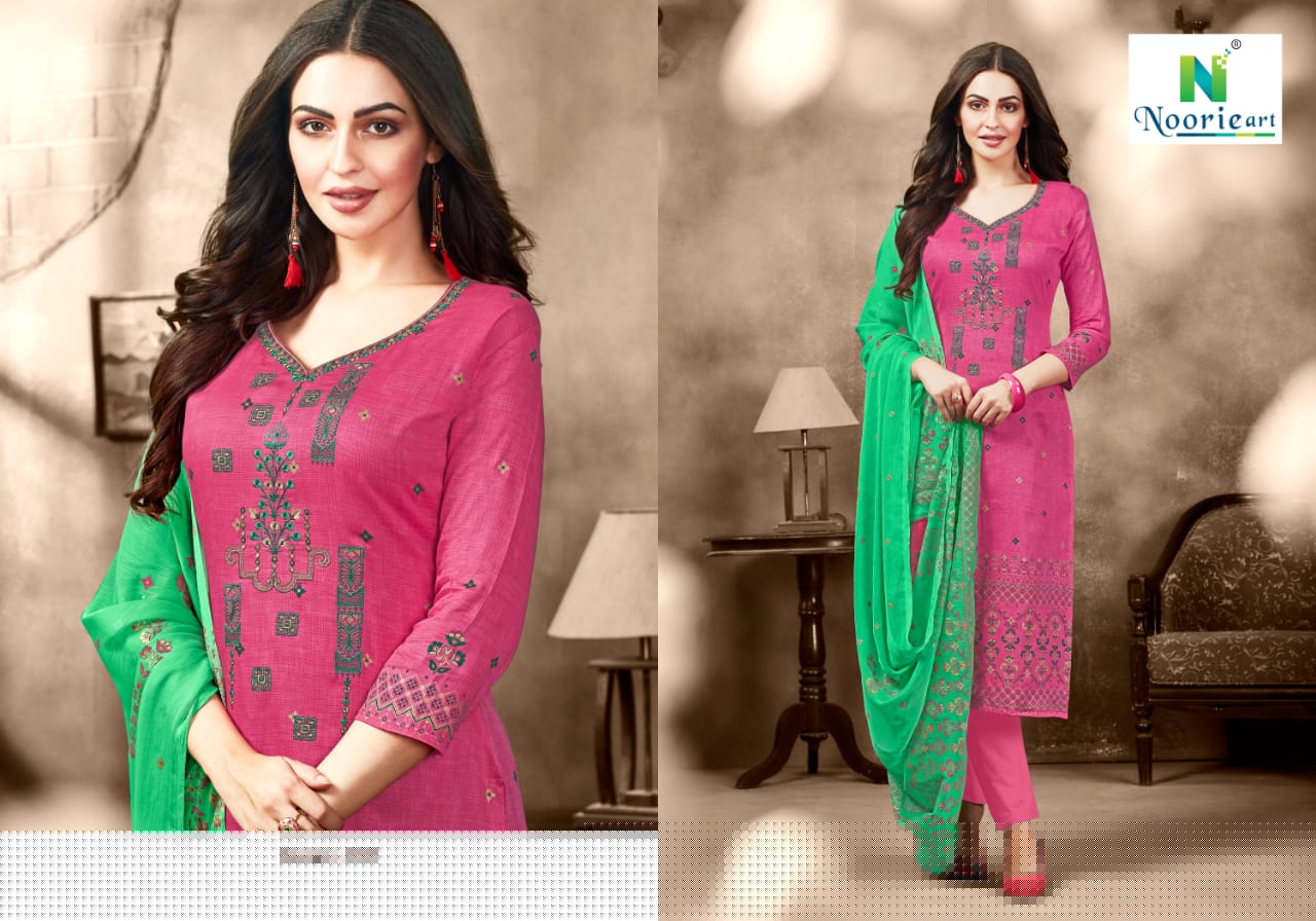Alefiyah By Noorie Art 2001 To 2007 Series Beautiful Suits Stylish Colorful Fancy Casual Wear & Ethnic Wear Pure Jam Satin Dresses At Wholesale Price