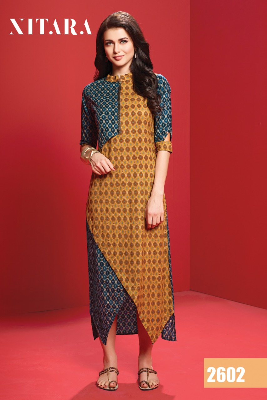 Alekya By Nitara 2601 To 2607 Series Beautiful Colorful Stylish Fancy Casual Wear & Ethnic Wear & Ready To Wear Pure Cotton Kurtis At Wholesale Price