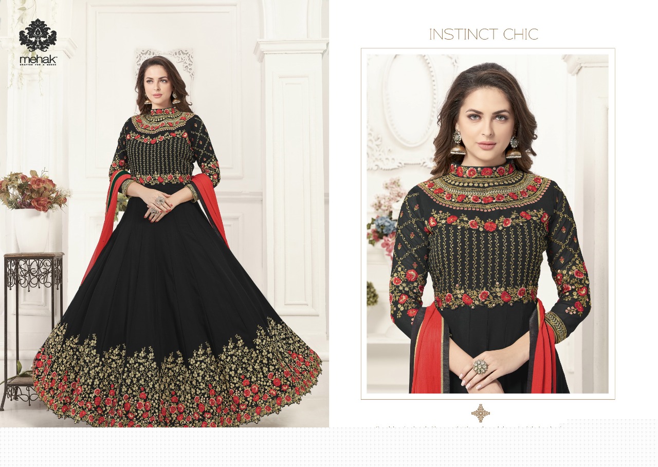 Alesha Colours By Mehak Designer Festive Collection Anarkali Suits Beautiful Stylish Fancy Colorful Party Wear & Occasional Wear Georgette Dresses At Wholesale Price