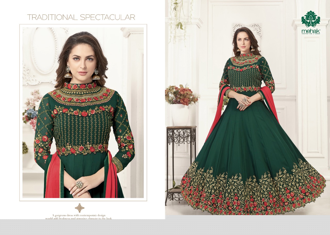 Alesha Colours By Mehak Designer Festive Collection Anarkali Suits Beautiful Stylish Fancy Colorful Party Wear & Occasional Wear Georgette Dresses At Wholesale Price