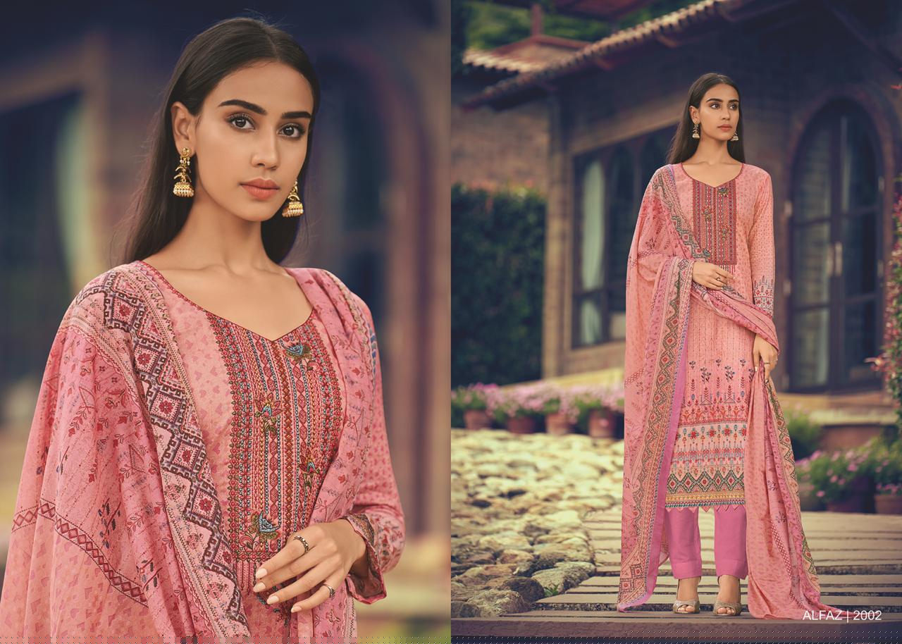 Alfaz By House Of Lawn 2001 To 2010 Series Beautiful Stylish Fancy Colorful Casual Wear & Ethnic Wear Superior Glace Cotton Digital Print With Embroidery Dresses At Wholesale Price