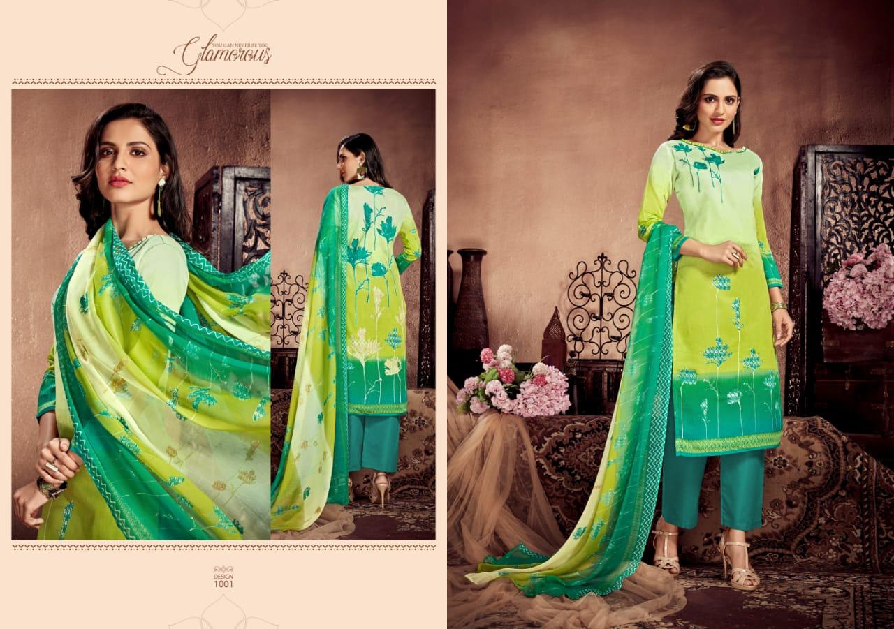 Alinaa Vol-13 By Ritu International 1001 To 1010 Series Designer Beautiful Fancy Colorful Stylish Wedding Wear Collection Party Wear & Occasional Wear Pure Glace Cotton Digital Style Print Dresses At Wholesale Price
