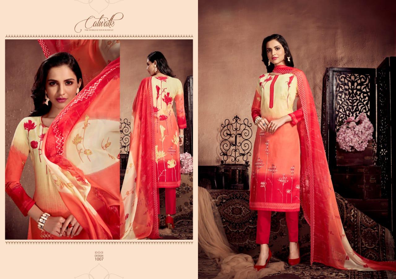 Alinaa Vol-13 By Ritu International 1001 To 1010 Series Designer Beautiful Fancy Colorful Stylish Wedding Wear Collection Party Wear & Occasional Wear Pure Glace Cotton Digital Style Print Dresses At Wholesale Price
