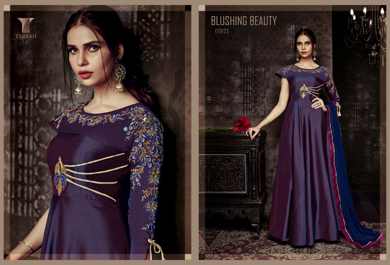 Alinaa Vol-2 By Tarrah Fashion 1009 To 1016 Series Designer Bridal Wear Collection Beautiful Stylish Fancy Colorful Party Wear & Occasional Wear Tapeta Silk Dresses/ Gowns At Wholesale Price