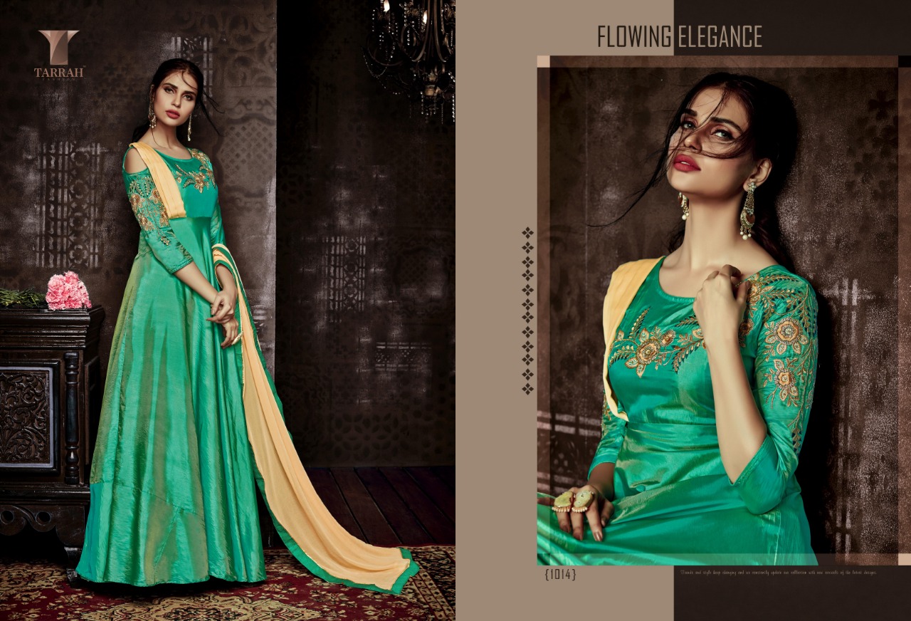 Alinaa Vol-2 By Tarrah Fashion 1009 To 1016 Series Designer Bridal Wear Collection Beautiful Stylish Fancy Colorful Party Wear & Occasional Wear Tapeta Silk Dresses/ Gowns At Wholesale Price