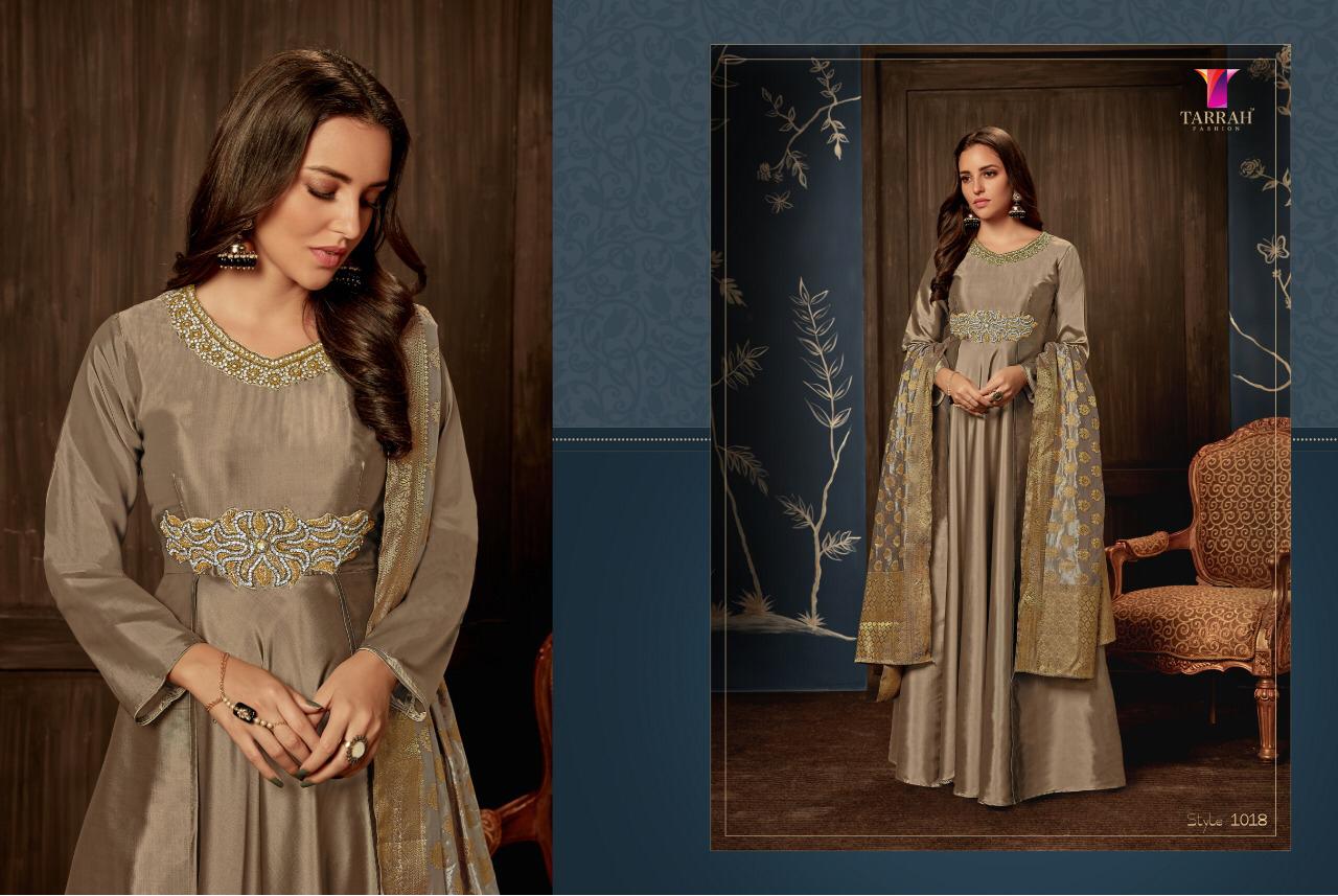 Alinaa Vol-3 By Tarrah Fashion 1017 To 1024 Series Designer Bridal Wear Collection Beautiful Stylish Fancy Colorful Party Wear & Occasional Wear Tapeta Silk Dresses/ Gowns At Wholesale Price