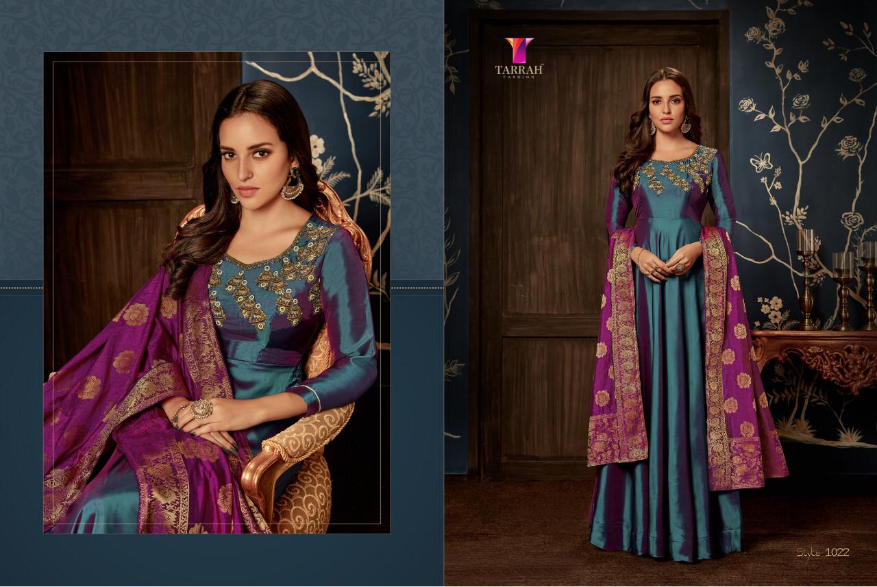 Alinaa Vol-3 By Tarrah Fashion 1017 To 1024 Series Designer Bridal Wear Collection Beautiful Stylish Fancy Colorful Party Wear & Occasional Wear Tapeta Silk Dresses/ Gowns At Wholesale Price