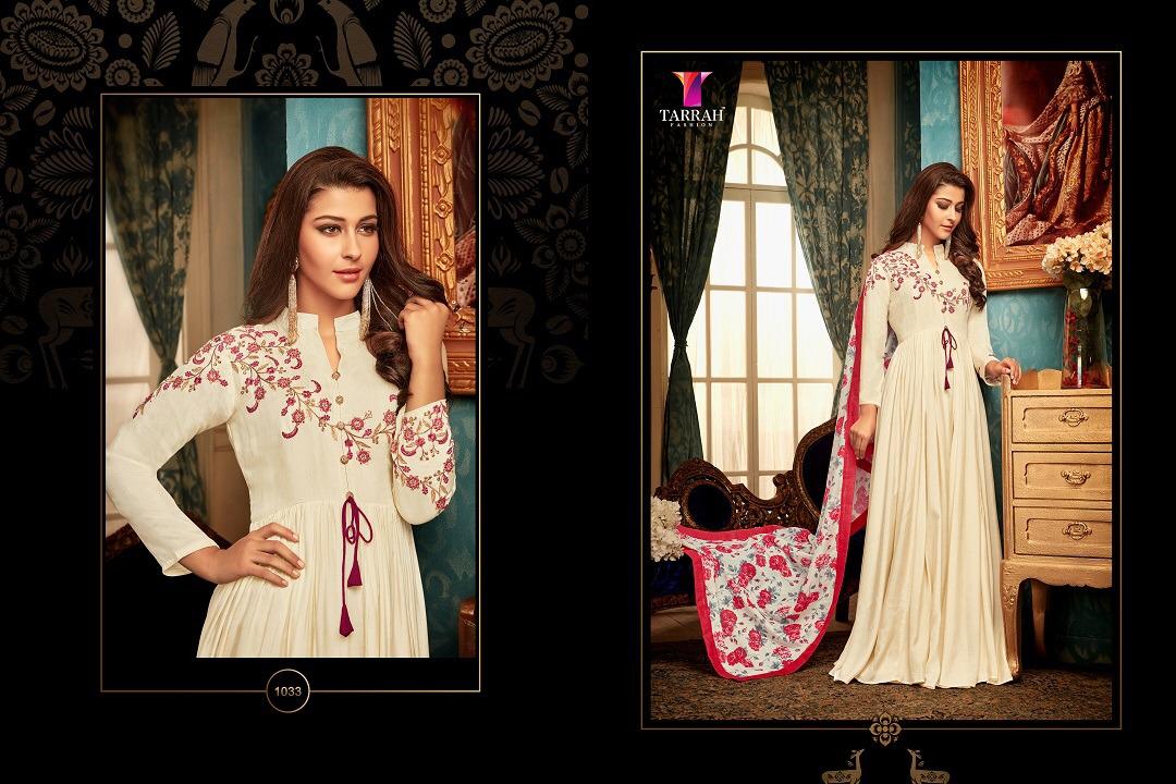 Alinaa Vol-5 By Tarrah Fashion 1033 To 1040 Series Designer Bridal Wear Collection Beautiful Stylish Fancy Colorful Party Wear & Occasional Wear Maslin Dresses/ Gowns At Wholesale Price