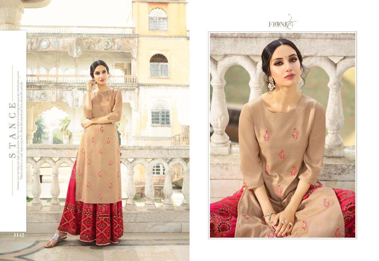 Alisha By Fionista 1041 To 1048 Series Beautiful Stylish Fancy Colorful Designer Party Wear & Ethnic Wear & Ready To Wear Crepe Digital Kurtis With Bottoms At Wholesale Price