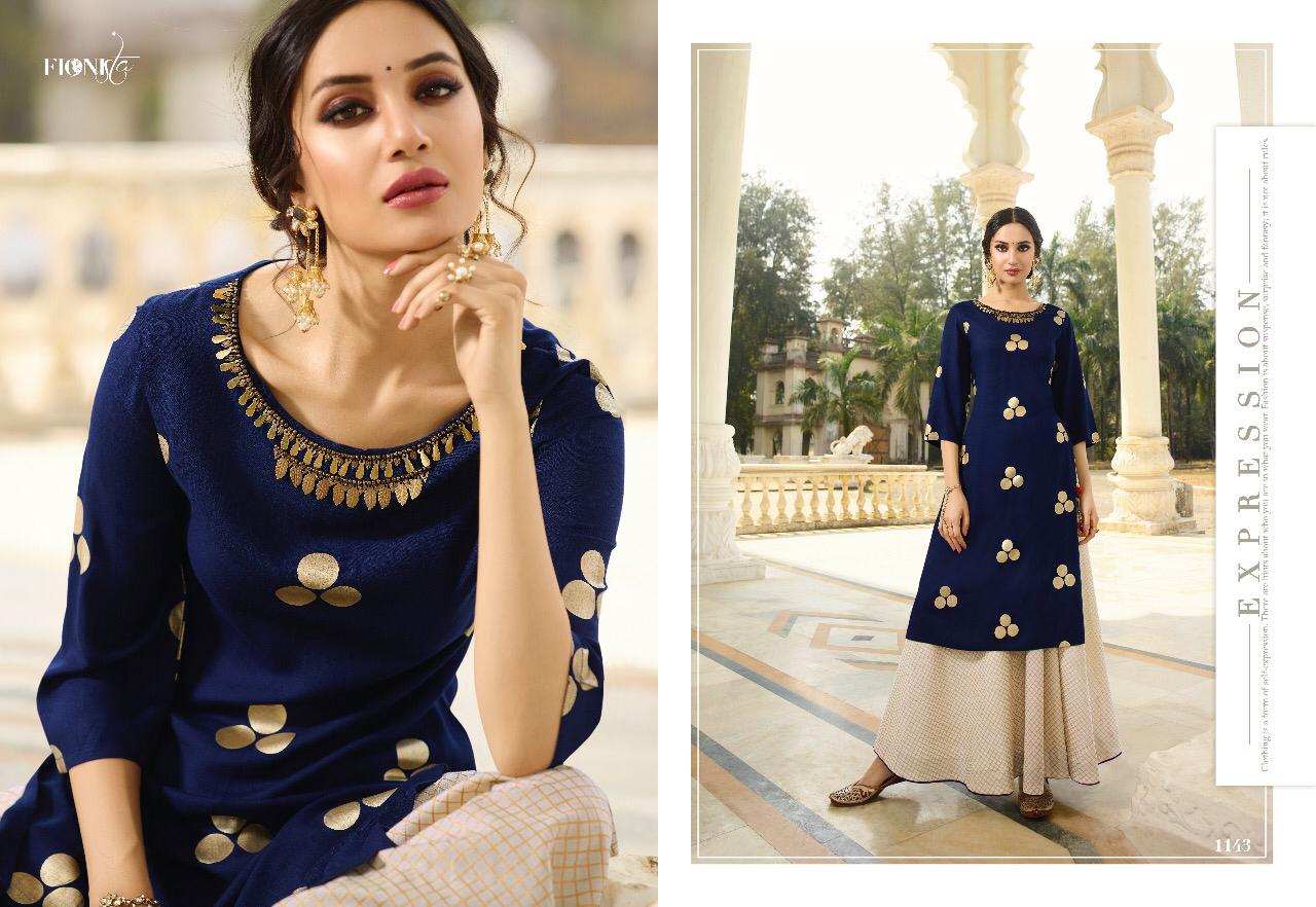 Alisha By Fionista 1041 To 1048 Series Beautiful Stylish Fancy Colorful Designer Party Wear & Ethnic Wear & Ready To Wear Crepe Digital Kurtis With Bottoms At Wholesale Price