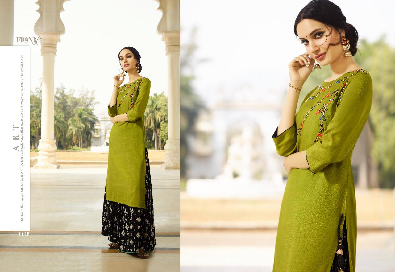 Alisha By Fionista 1041 To 1048 Series Beautiful Stylish Fancy Colorful Designer Party Wear & Ethnic Wear & Ready To Wear Crepe Digital Kurtis With Bottoms At Wholesale Price