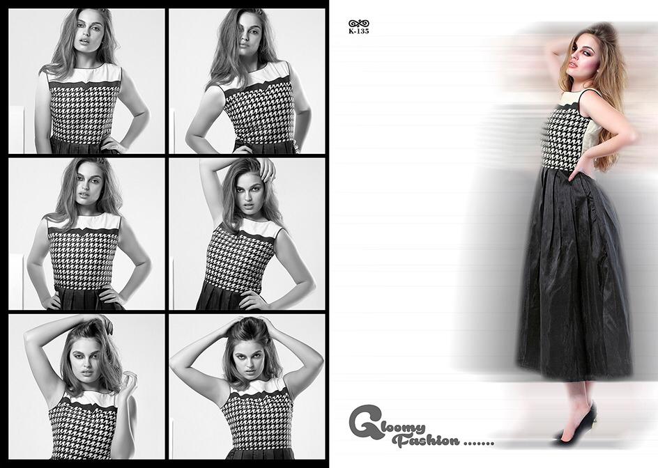 All Black By Eternal Fashion Beautiful Colorful Stylish Fancy Casual Wear & Ethnic Wear & Ready To Wear Silk+georgette Printed Kurtis At Wholesale Price