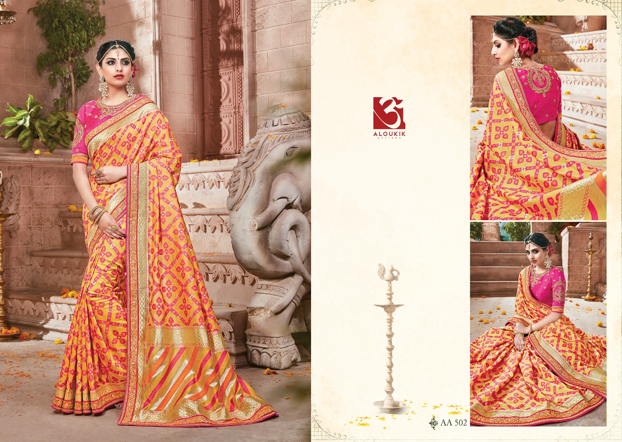 Aloukik Mix Collection By Aloukik Indian Traditional Wear Collection Beautiful Stylish Fancy Colorful Party Wear & Occasional Wear Fancy Embroidery Sarees At Wholesale Price