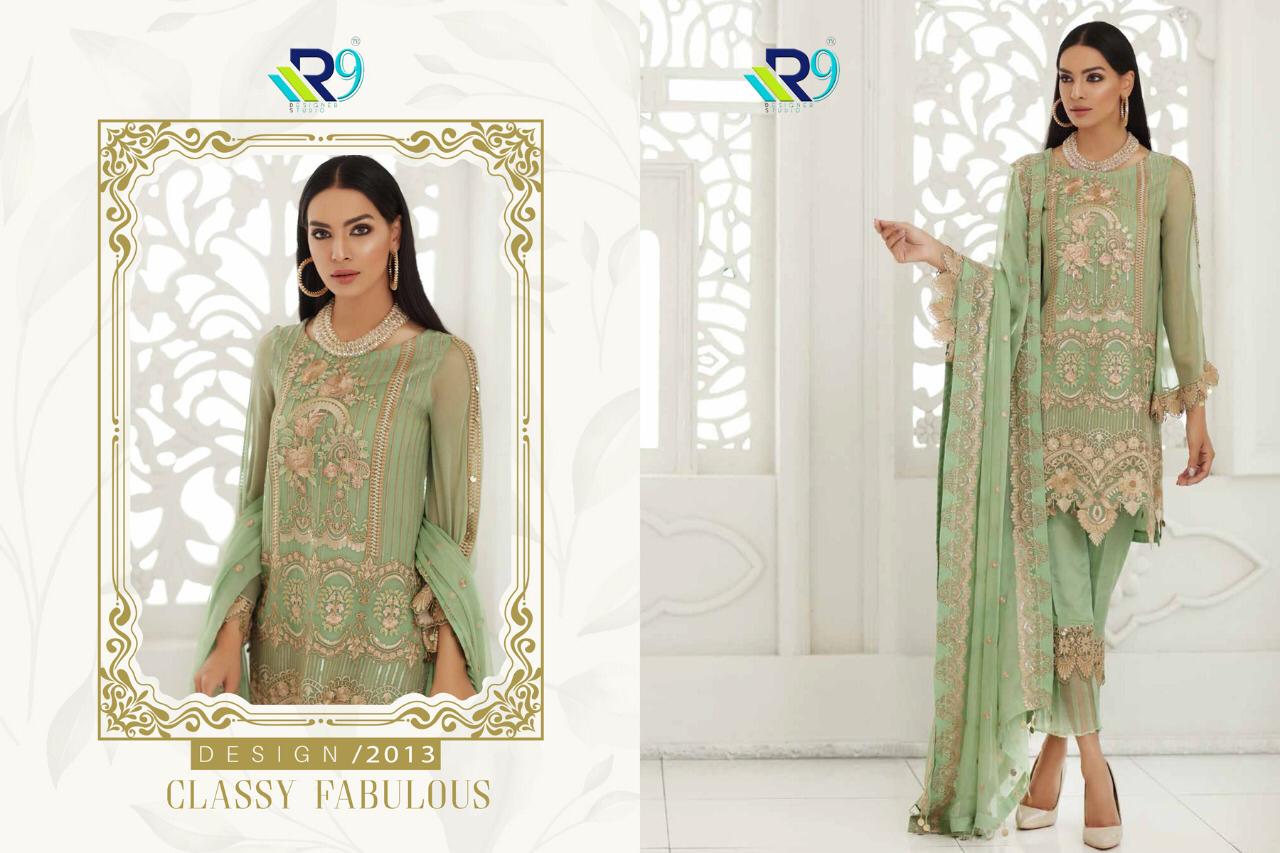 Amaya By R9 2013 To 2016 Series Beautiful Pakistani Suits Stylish Fancy Colorful Party Wear & Ethnic Wear Collection Georgette Embroidered Dresses At Wholesale Price