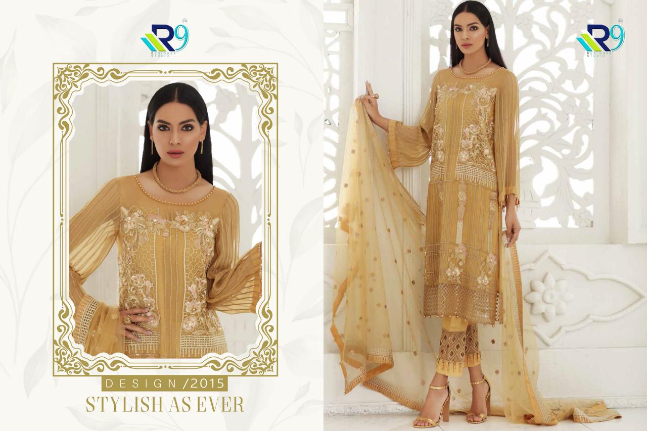 Amaya By R9 2013 To 2016 Series Beautiful Pakistani Suits Stylish Fancy Colorful Party Wear & Ethnic Wear Collection Georgette Embroidered Dresses At Wholesale Price