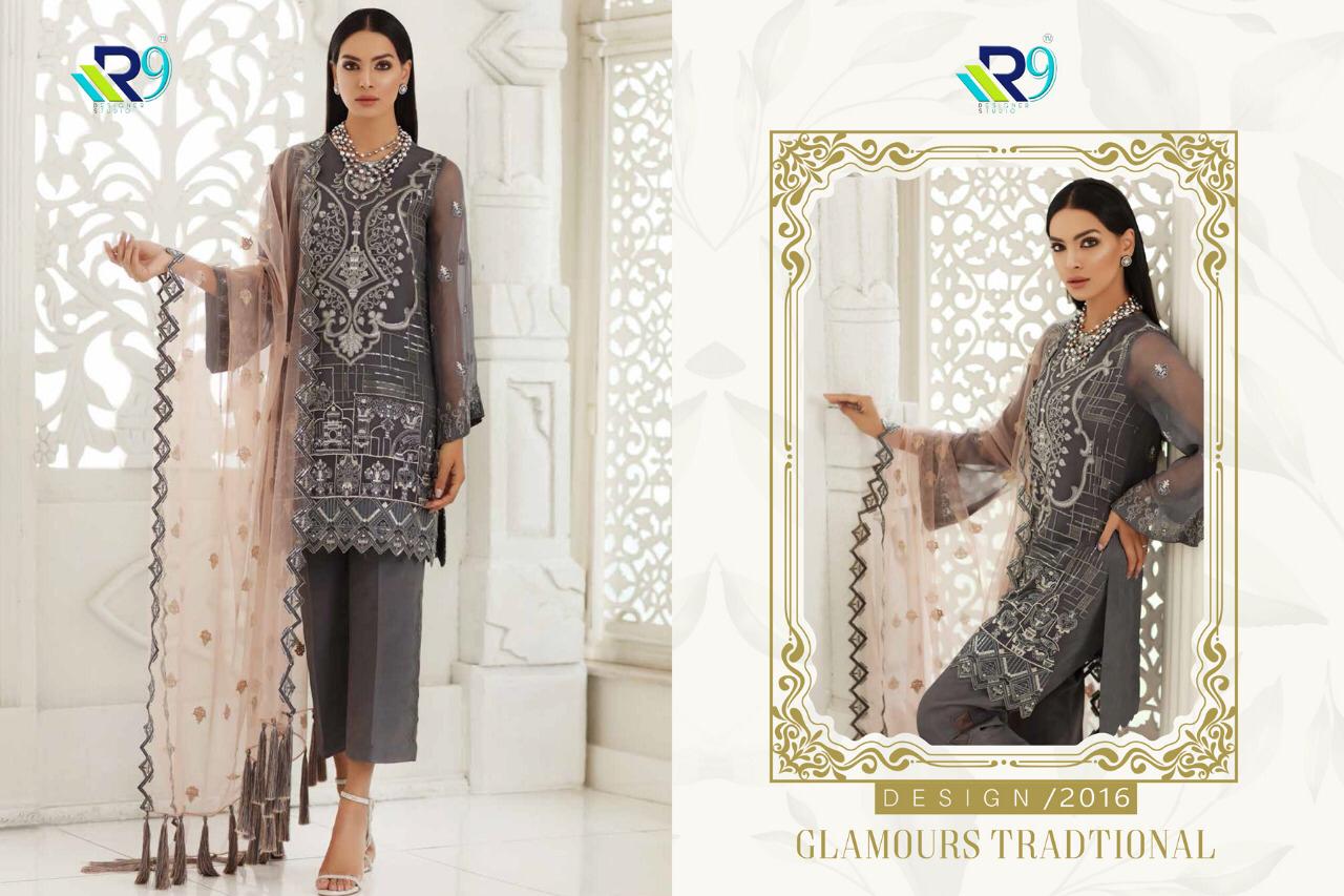 Amaya By R9 2013 To 2016 Series Beautiful Pakistani Suits Stylish Fancy Colorful Party Wear & Ethnic Wear Collection Georgette Embroidered Dresses At Wholesale Price