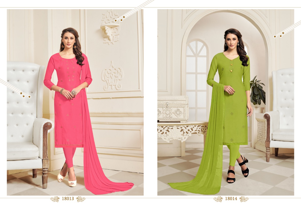 Amazing Vol-6 By Assian Arts 18001 To 18016 Series Beautiful Stylish Fancy Colorful Designer Party Wear & Ethnic Wear Chanderi Silk Dresses At Wholesale Price