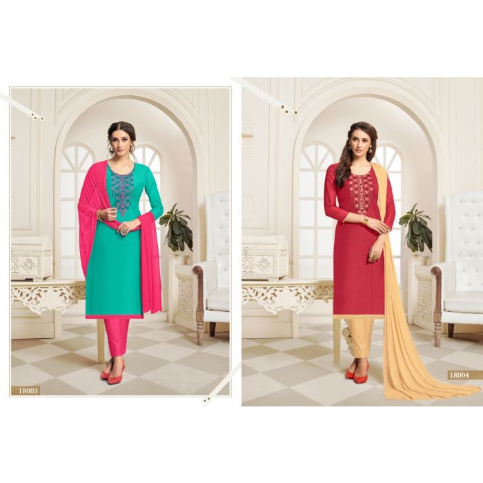 Amazing Vol-6 By Assian Arts 18001 To 18016 Series Beautiful Stylish Fancy Colorful Designer Party Wear & Ethnic Wear Chanderi Silk Dresses At Wholesale Price