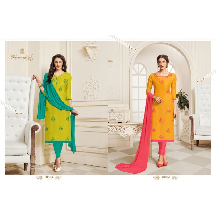 Amazing Vol-6 By Assian Arts 18001 To 18016 Series Beautiful Stylish Fancy Colorful Designer Party Wear & Ethnic Wear Chanderi Silk Dresses At Wholesale Price