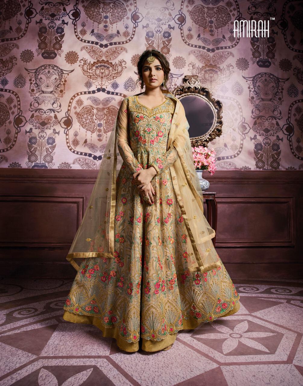 Amirah Vol-18 By Amirah 11021 To 11026 Series Designer Festive Suits Collection Beautiful Stylish Fancy Colorful Party Wear & Occasional Wear Faux Georgette Heavy Embroidered And Hand Work Daimond Dresses At Wholesale Price
