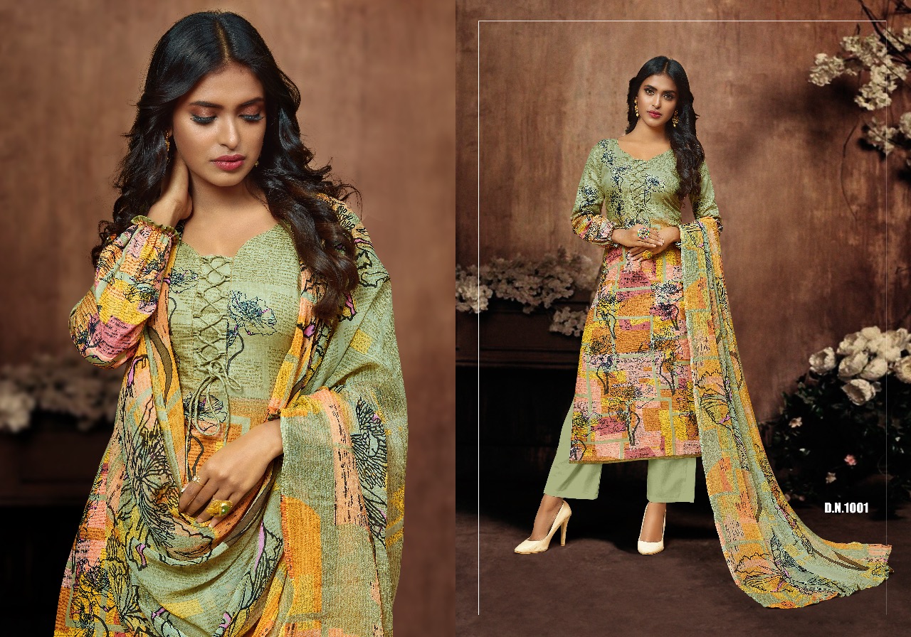 Amora By Shri Vijay 1001 To 1010 Series Indian Traditional Wear Collection Beautiful Stylish Fancy Colorful Party Wear & Occasional Wear Cambric Cotton Digital Printed Dress At Wholesale Price