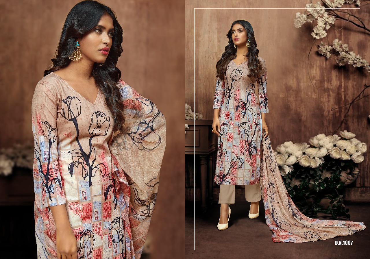 Amora By Shri Vijay 1001 To 1010 Series Indian Traditional Wear Collection Beautiful Stylish Fancy Colorful Party Wear & Occasional Wear Cambric Cotton Digital Printed Dress At Wholesale Price