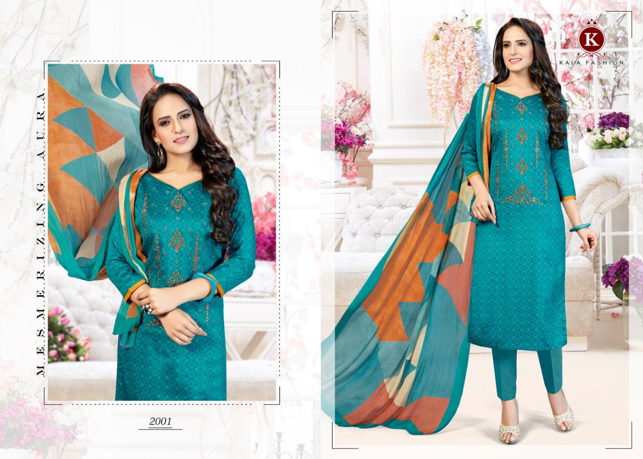 Amore Vol-2 By Kala Fashion 2001 To 2006 Series Beautiful Suits Collection Beautiful Stylish Fancy Colorful Casual Wear & Ethnic Wear Pure Jam Satin Print With Embroidery Dresses At Wholesale Price Download Image Zip