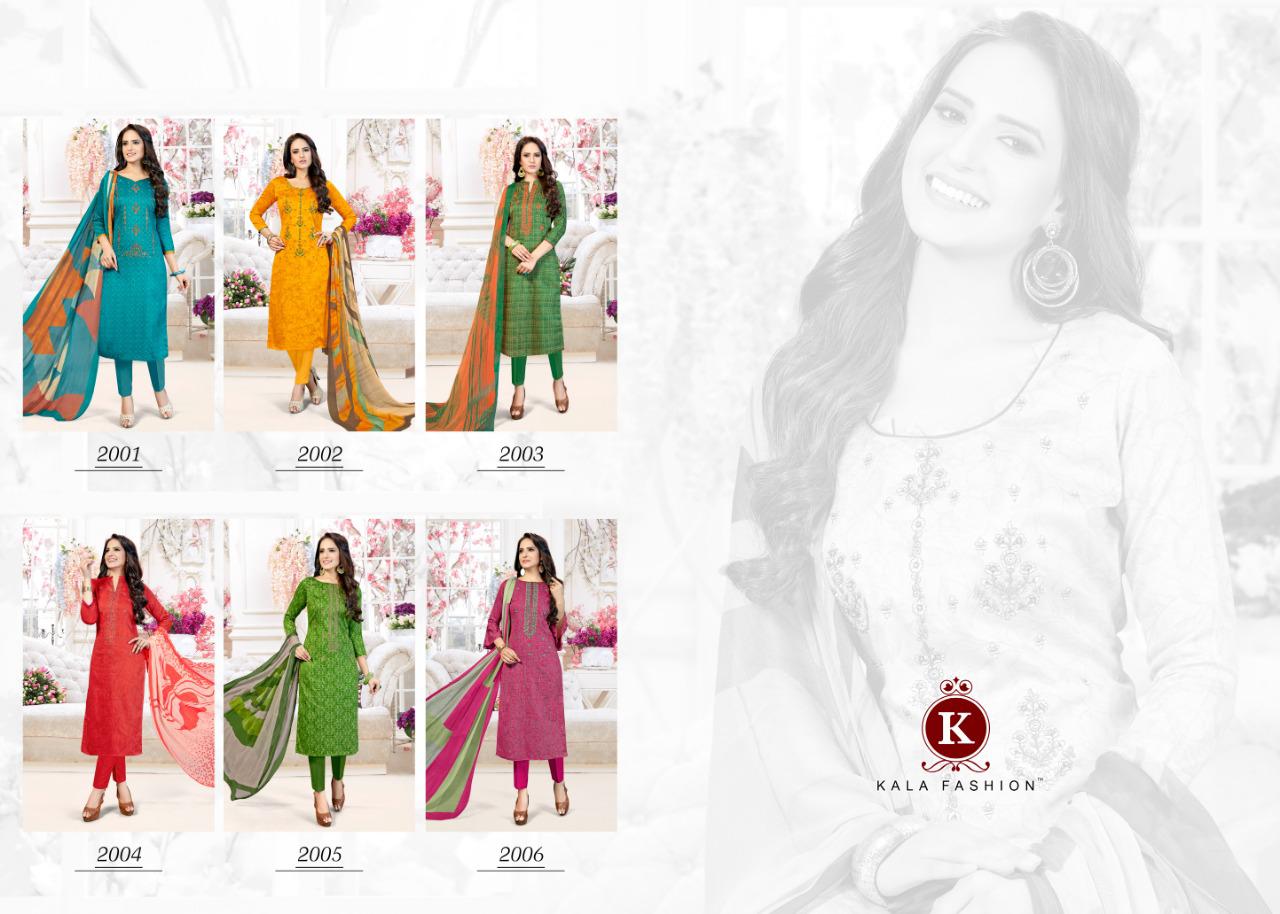 Amore Vol-2 By Kala Fashion 2001 To 2006 Series Beautiful Suits Collection Beautiful Stylish Fancy Colorful Casual Wear & Ethnic Wear Pure Jam Satin Print With Embroidery Dresses At Wholesale Price Download Image Zip