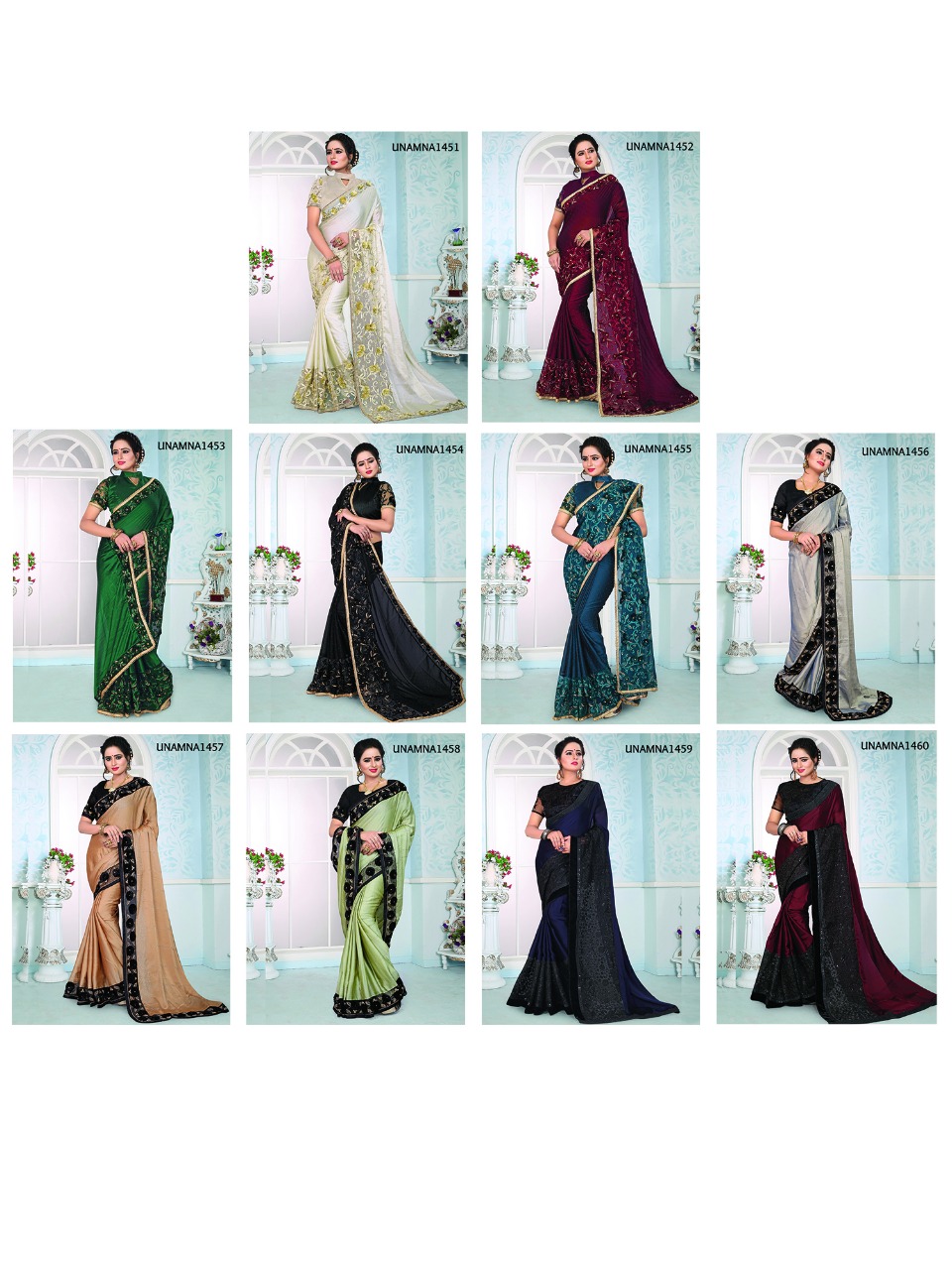 Amorina By Fashid Wholesale 1451 To 1460 Series Indian Traditional Wear Collection Beautiful Stylish Fancy Colorful Party Wear & Occasional Wear Rangoli Silk Sarees At Wholesale Price