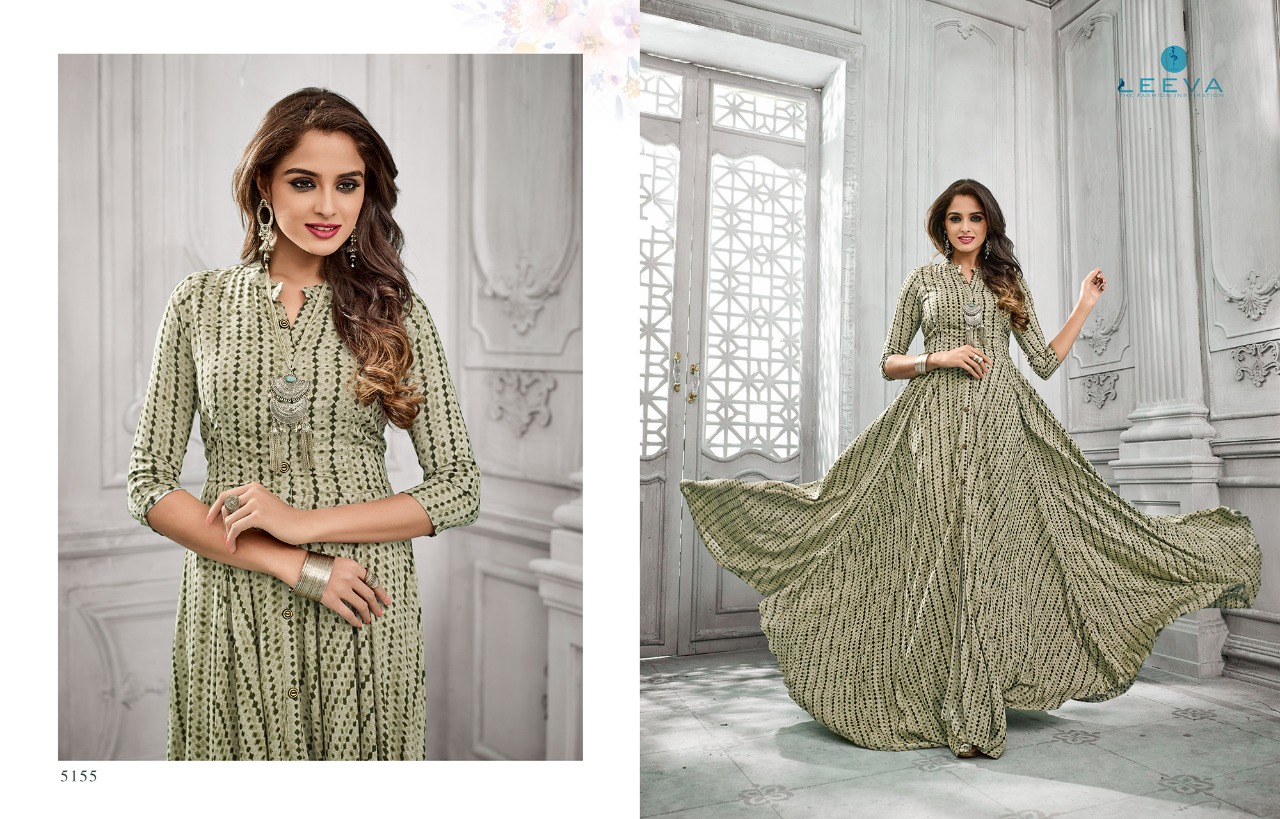 Amyra By Leeva 5151 To 5156 Series Designer Beautiful Stylish Fancy Colorful Casual Wear & Ready To Wear & Ethnic Wear Heavy Rayon Printed Kurtis At Wholesale Price