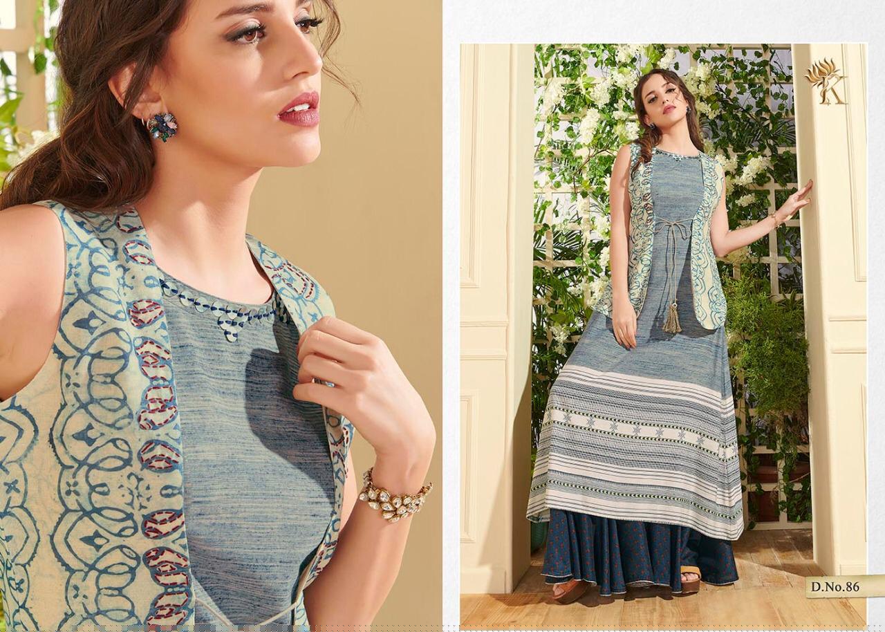 Anaaya By Krsna 81 To 86 Series Beautiful Stylish Fancy Colorful Casual Wear & Ethnic Wear & Ready To Wear Viscose Gowns At Wholesale Price