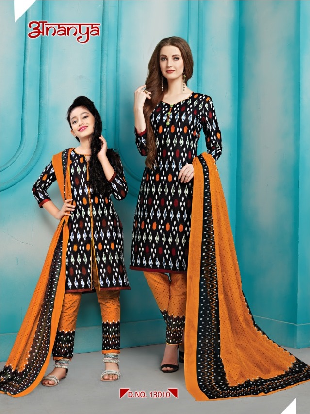 Ananya Vol-13 By Ganesha 13005 To 13016 Series Indian Traditional Wear Collection Beautiful Stylish Fancy Colorful Party Wear & Occasional Wear Cotton Printed Dress At Wholesale Price